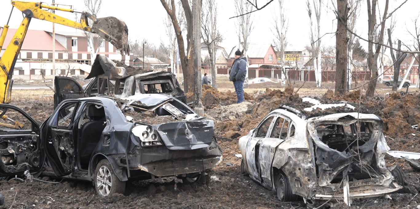 Наслідки обстрілу Донецької області