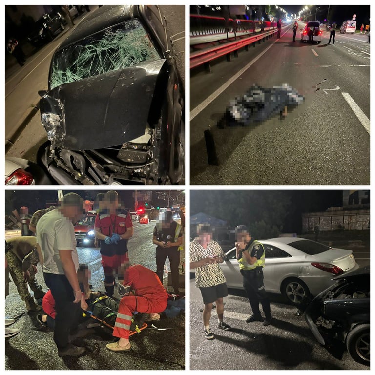 Последствия ДТП на блокпоста в Киеве. Фото: Киевская городская прокуратура