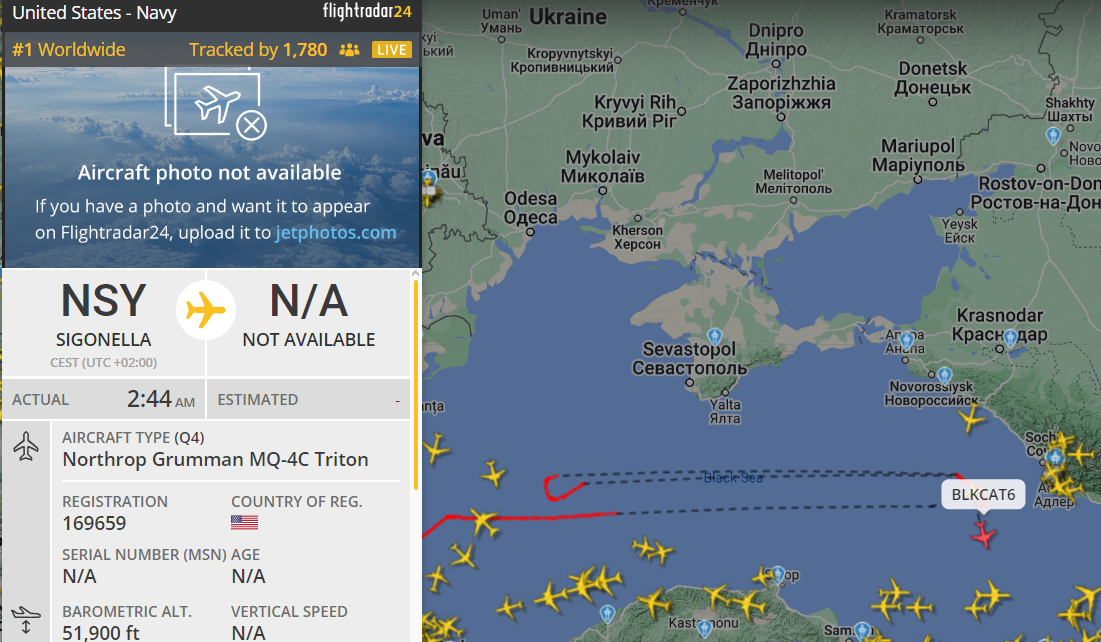 Розвідувальник над Чорним морем