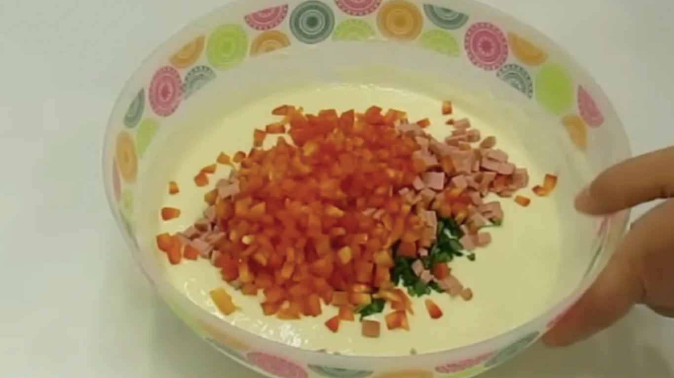 рецепт млинців з сосисками