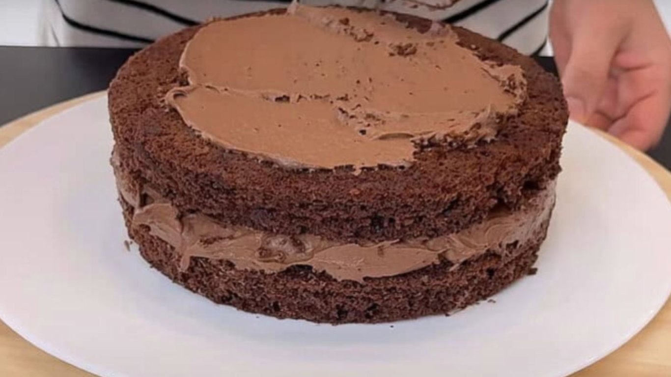 шоколадний торт на кефірі 