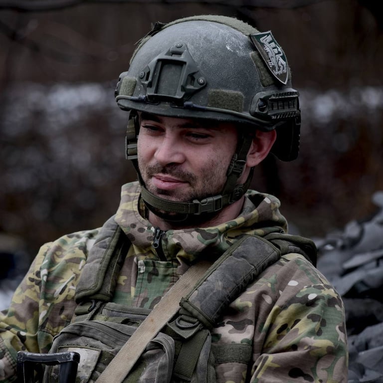 Один з військових 81-ї окремої аеромобільної Слобожанської бригади. Фото: Telegram / Zelenskiy / Official