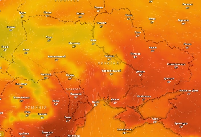 Прогноз погоды в Украине на 3 августа.