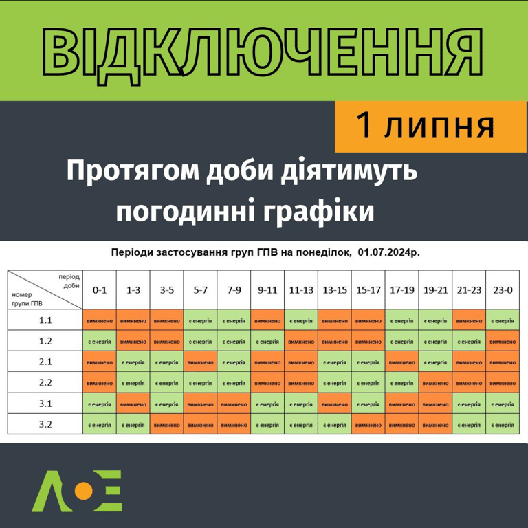 У "Львівобленерго" розповіли, як відключатимуть світло на Львівщині в перший день липня - фото 2