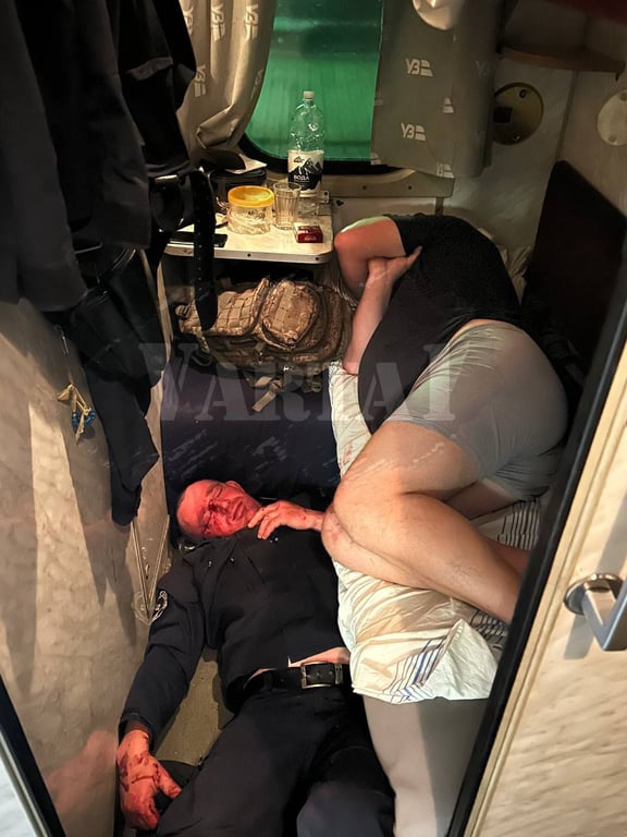 Представники воєнізованої охорони, які побилися в поїзді