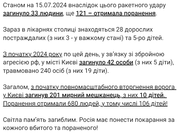 ракетний удар по києву 8 липня