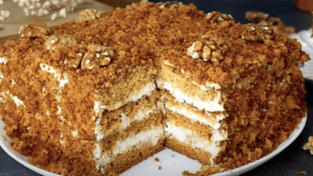 Медовик "Экспресс" — без сливочного масла и дорогих продуктов - 285x160