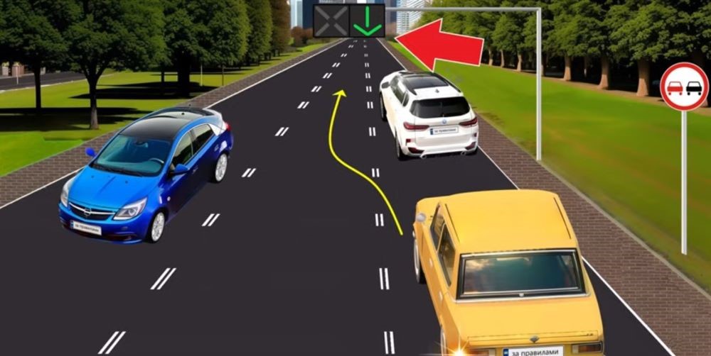 Сложный ПДД тест — разрешено ли желтому авто опережение - фото 2