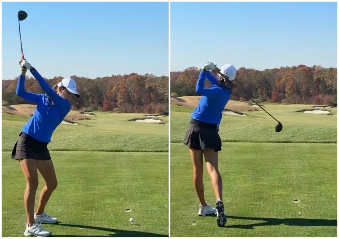 Кая Трамп грає в гольф