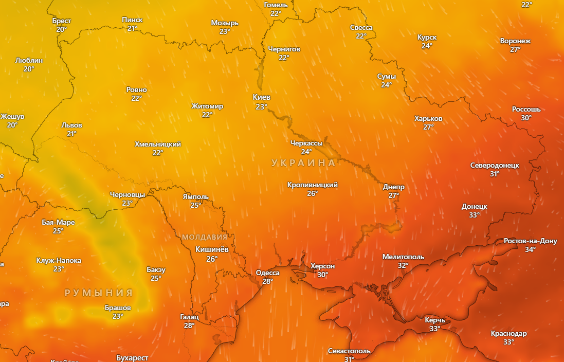 погода на завтра 19 липня
