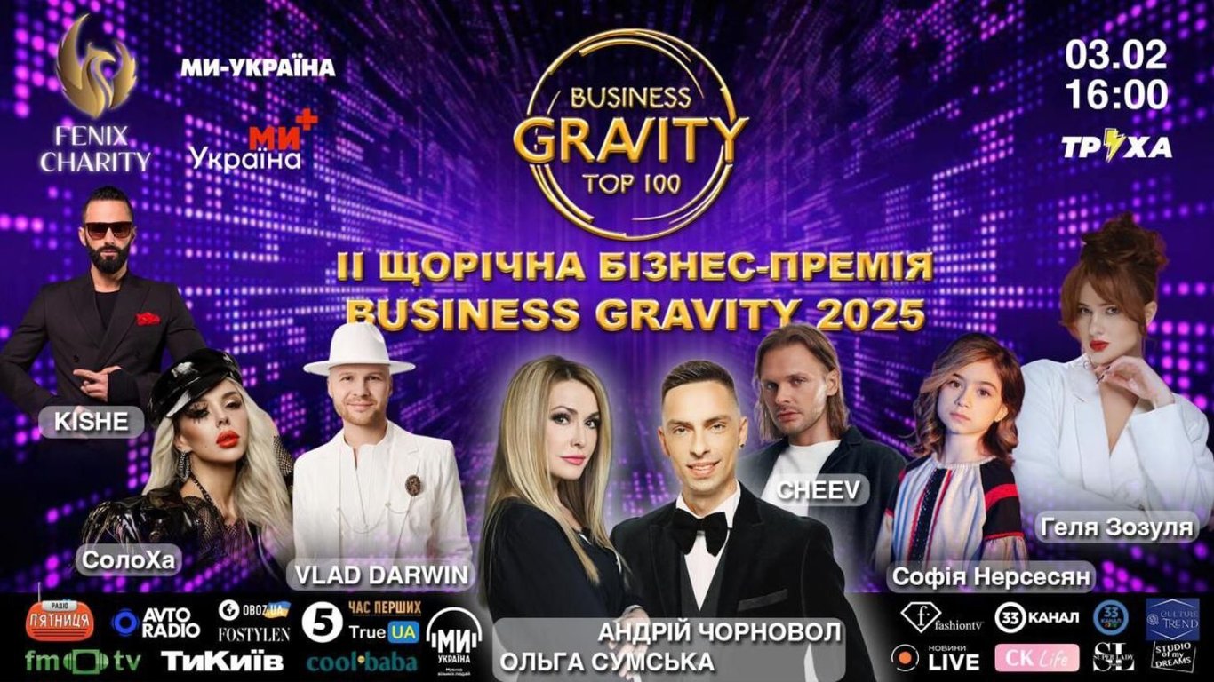 Друга щорічна премія Business Gravity Awards — наймасштабніша подія 2025 року