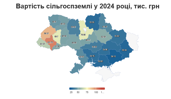 ціни на землю 2024 рік