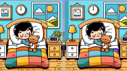 Сладких снов — найдите три отличия в спальне мальчика - 285x160