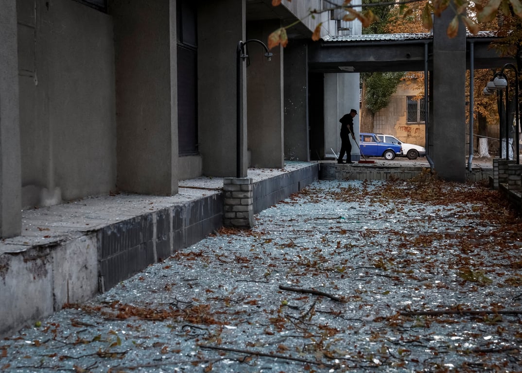 Наслідки російського обстрілу Києва 10 вересня