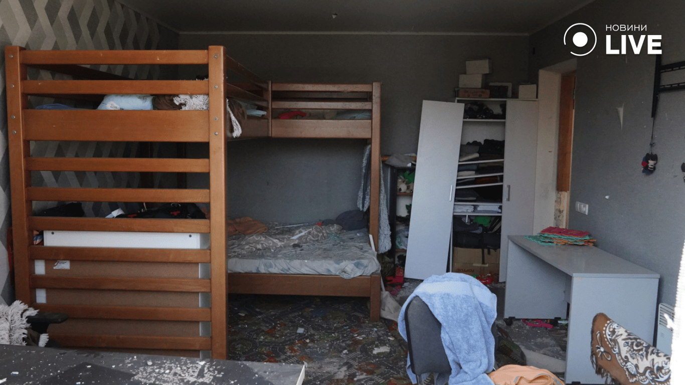 Разрушенный дом на Одесщине, атака 26 августа