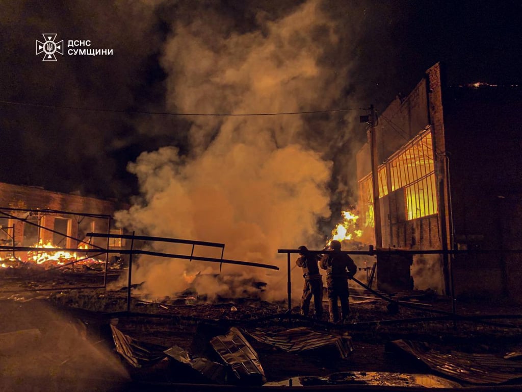 Strike on Okhtyrka on August 20