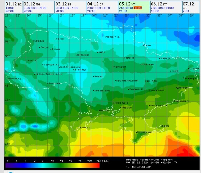 погода 5 грудня