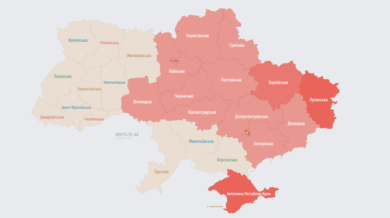 Загроза балістики 10 травня