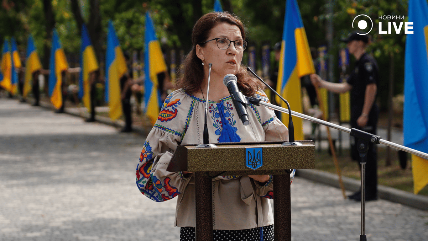 Мати загиблого військового Ангеліна Любчак. Фото: Новини.LIVE