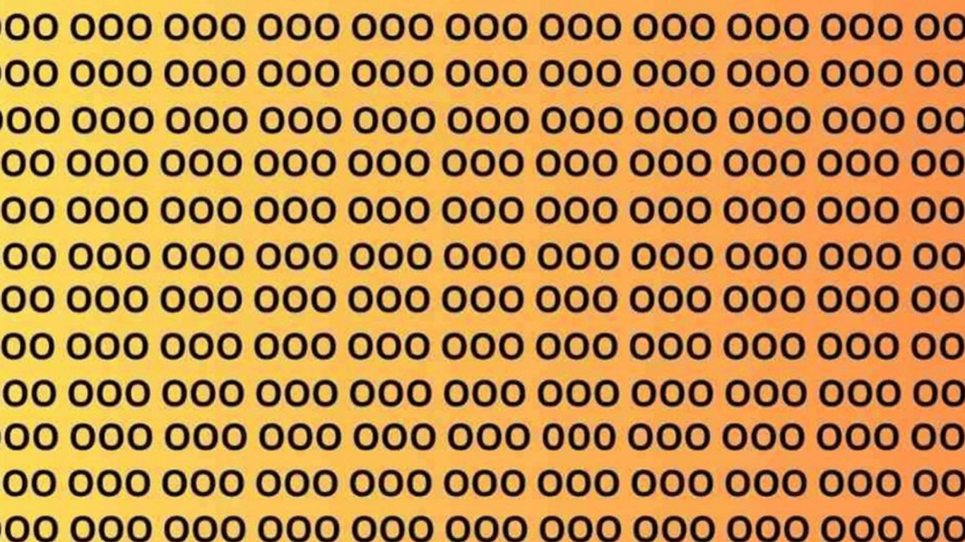 Оптическая иллюзия для людей со стальными нервами — найдите цифру среди букв за 12 секунд