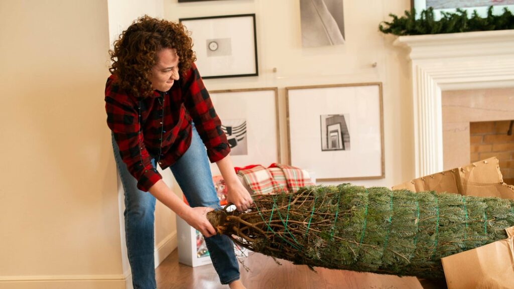 Женщина с елкой