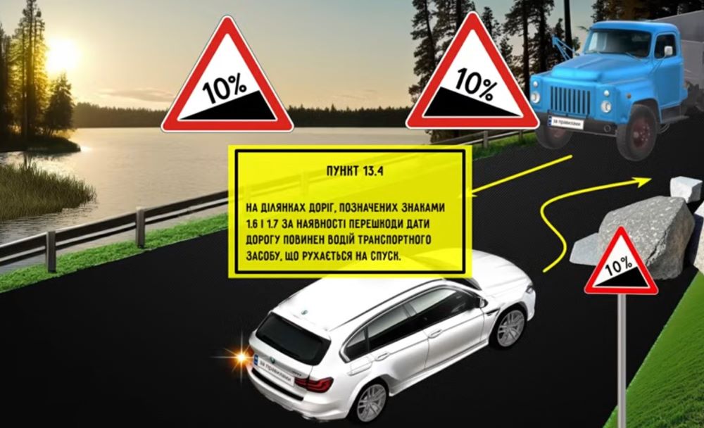 Цікавий тест з ПДР — хто поступиться дорогою, легковик чи вантажівка - фото 2