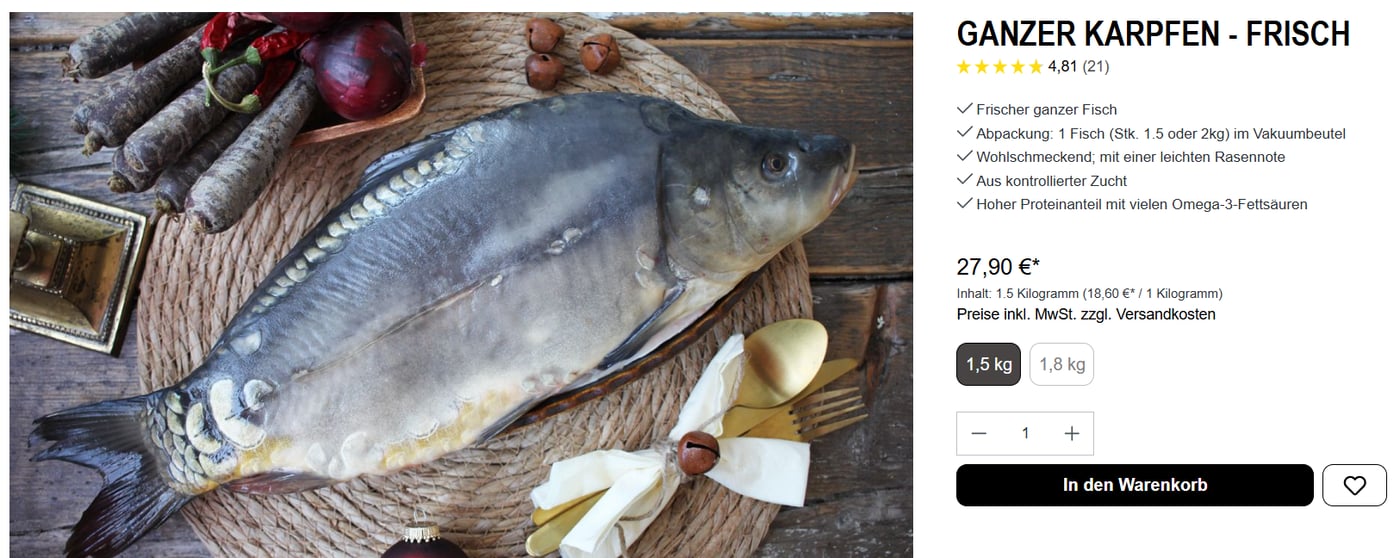 Ціни на рибу у Німеччині