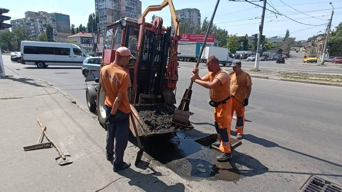Де в Одесі ремонтують дороги станом на 26 липня