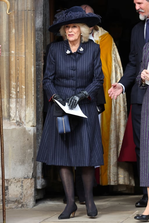 Королева-консорт Камілла на службі. Фото: Reuters