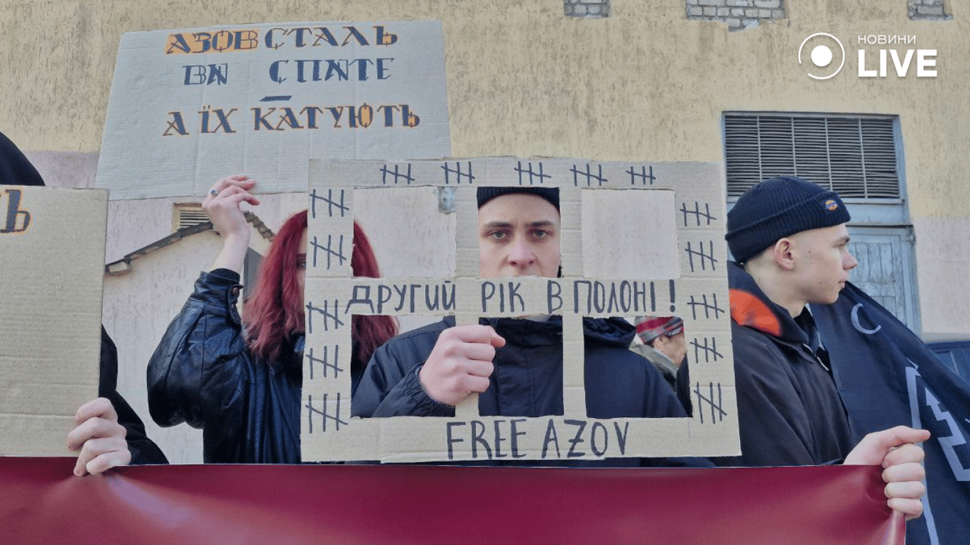 FreeAzov — в Одесі відбулася акція на підтримку українських військовополонених