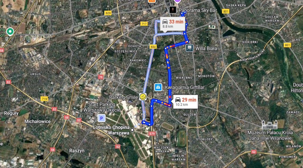 Який аеропорт у Варшаві ближче до центру міста (карта) - фото 2