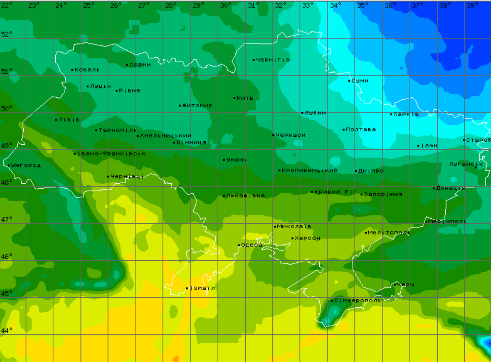 Погода в Україні на 12 грудня
