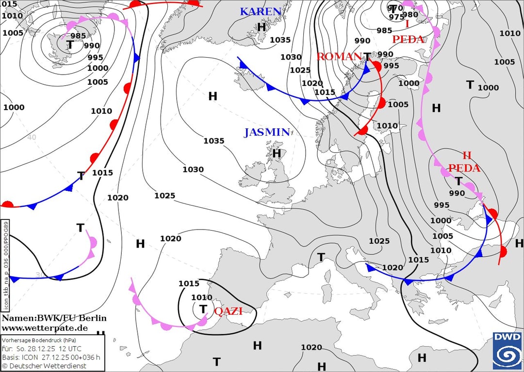Погода на 28 грудня 2025 року