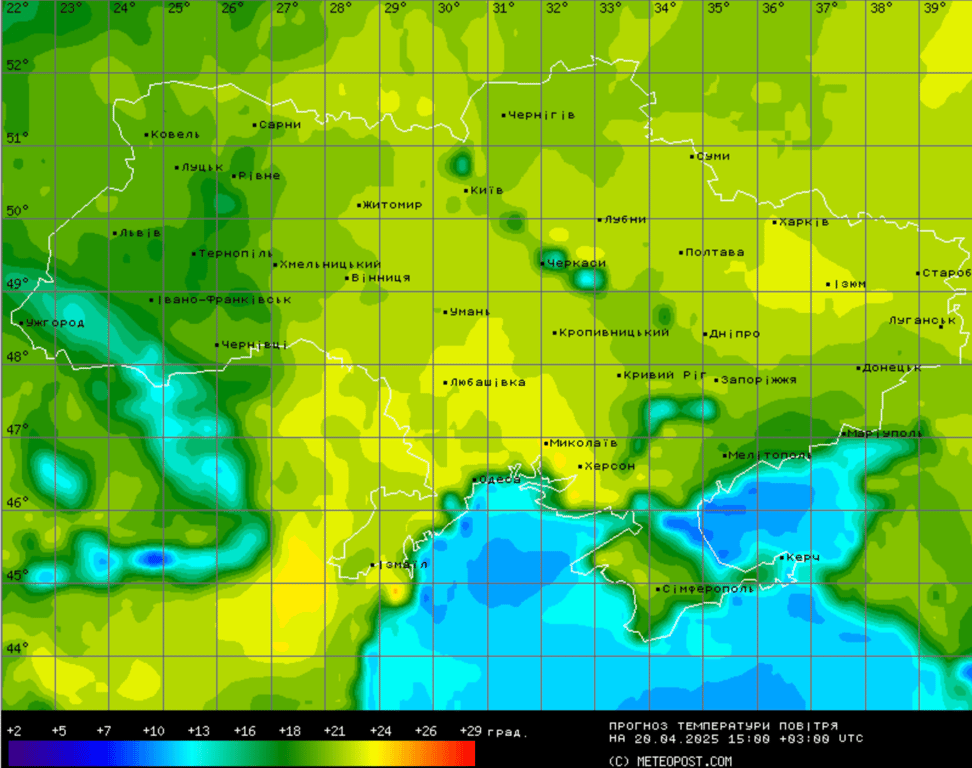 Погода в Україні на Великдень 20 квітня