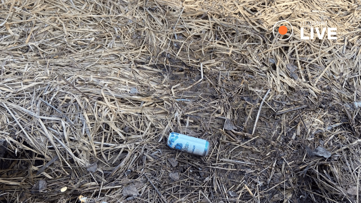 Забруднена Оболонська набережна в Києві