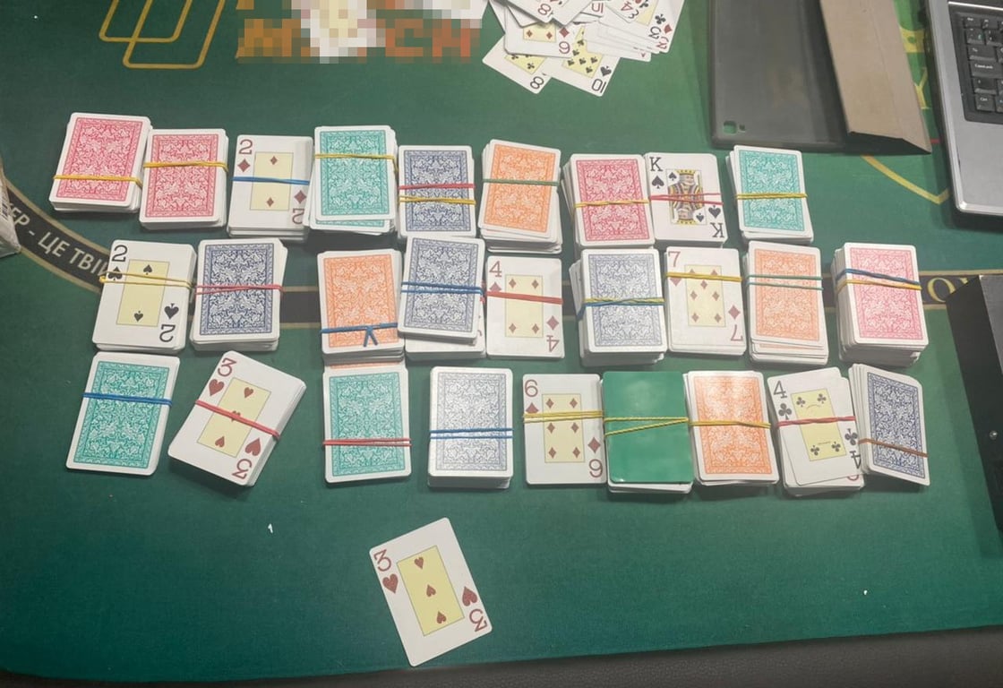 Підпільне казино в Ізмаїлі. Фото: ГУНП в Одеській області