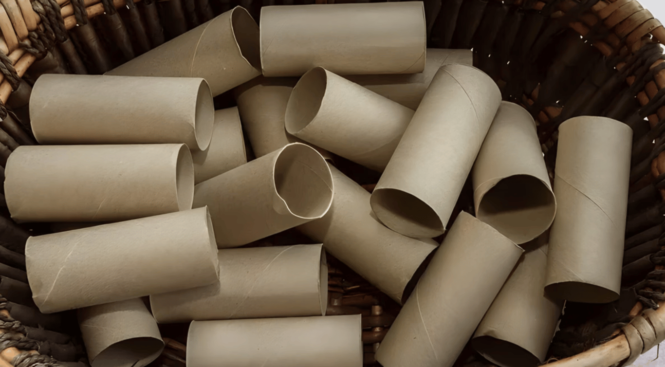 Втулки від туалетного паперу для компосту