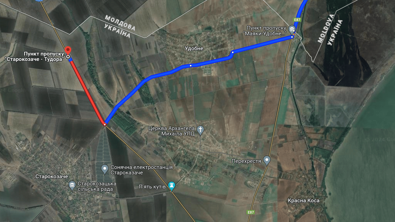 Затори на автомобільній трасі Одеса — Рені сьогодні увечері, 28 квітня