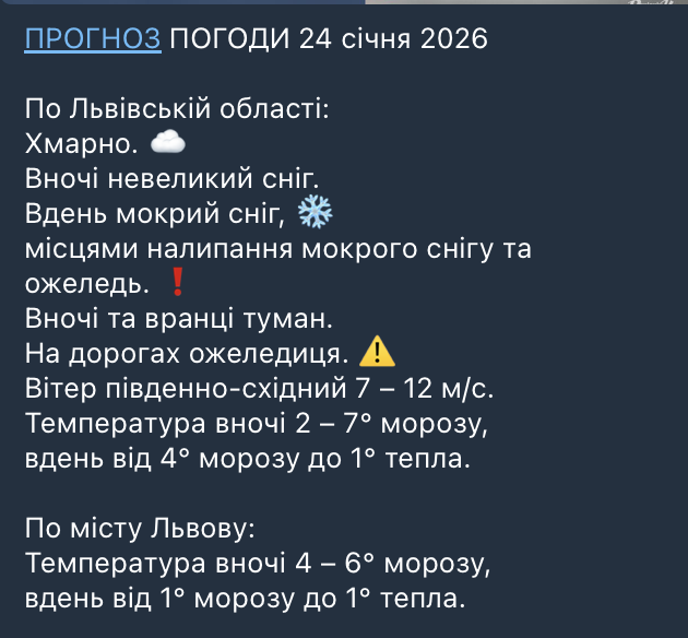 Синоптики попередили про складні погодні умови у Львові сьогодні - фото 1