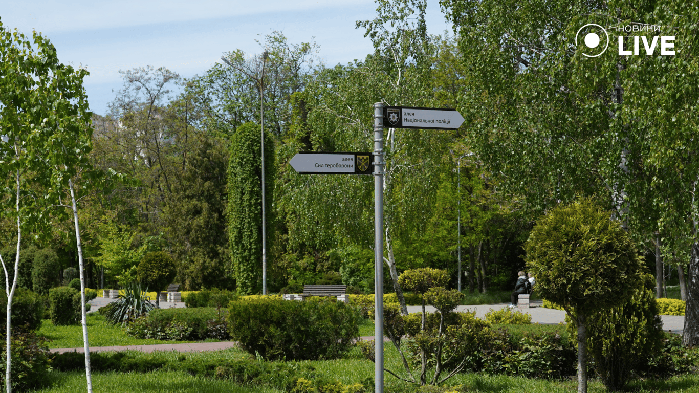 Алея Захисників у парку Перемоги