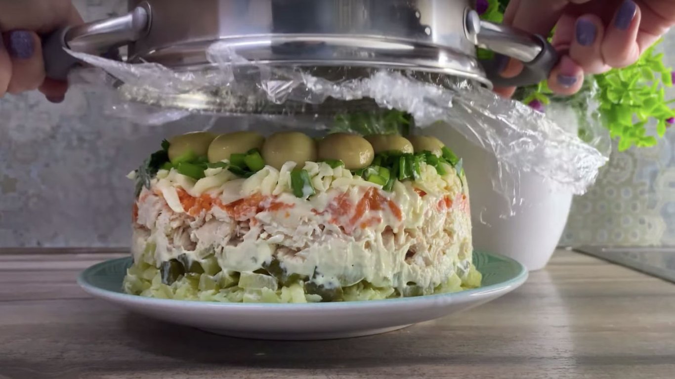 рецепт салата грибная поляна