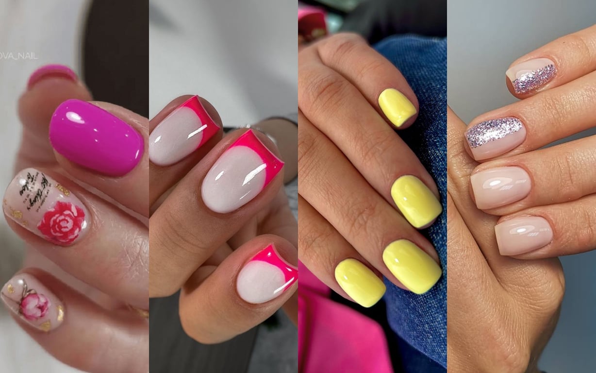 Ідеї яскравого манікюру на короткі нігті до 1 вересня