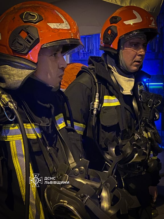 Ліквідація пожежі у ресторані Львова. Фото: ДСНС