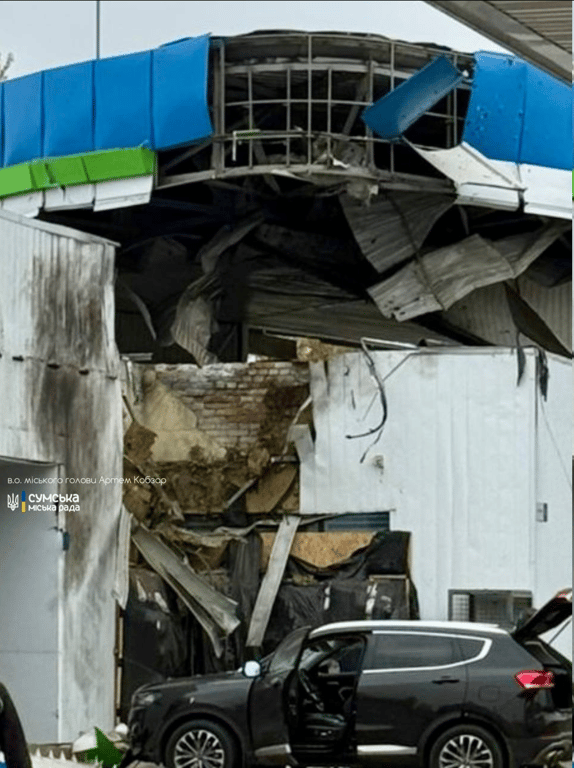 Росіяни атакували дроном АЗС на Сумщині - є постраждала - фото 2