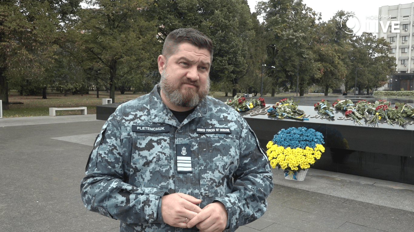 Речник Військово-Морських Сил України Дмитро Плетенчук 