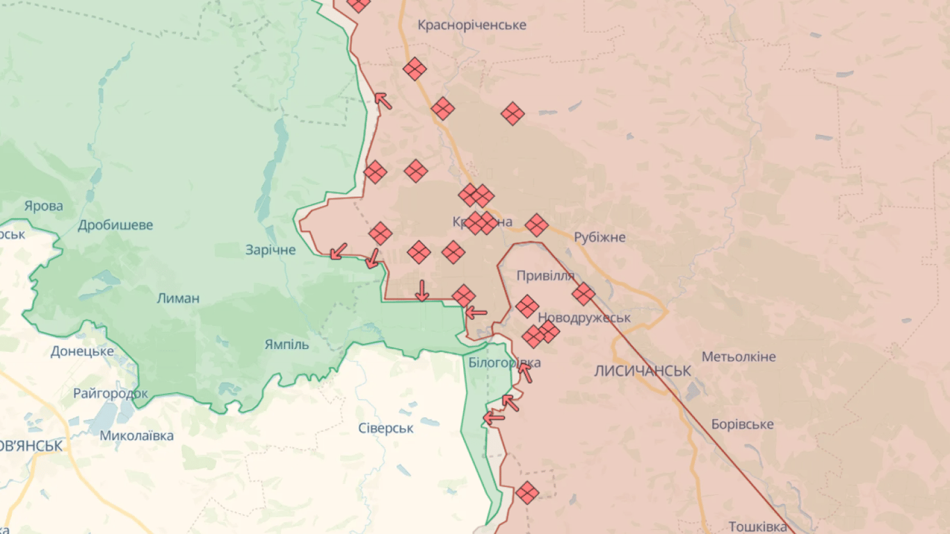 Онлайн-карти бойових дій в Україні на сьогодні, 15 серпня: DeepState, Liveuamap, ISW