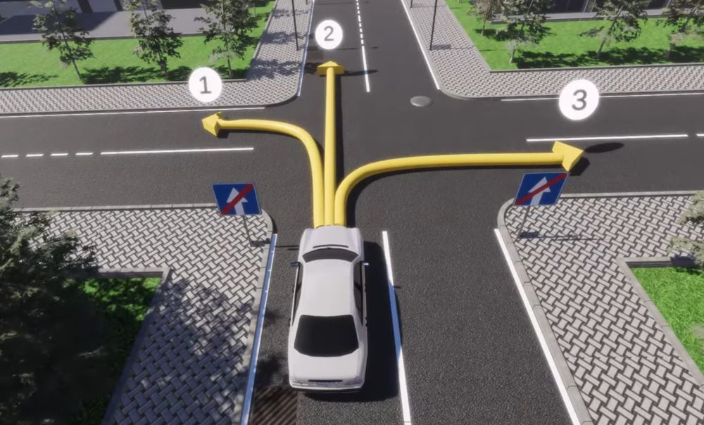 Хитрий тест з ПДР — за яким напрямком дозволений рух автомобіля - фото 1