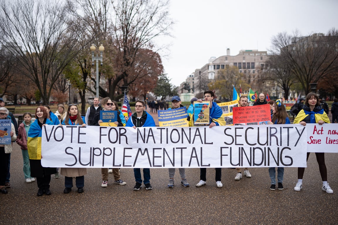 Акція біля Білого дому в США на підтримку України