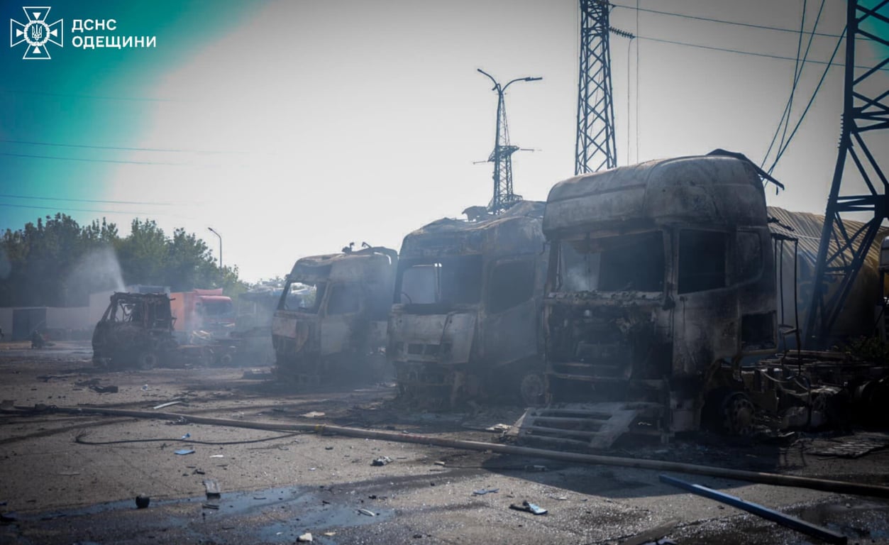 Авто згоріли рна Одещині