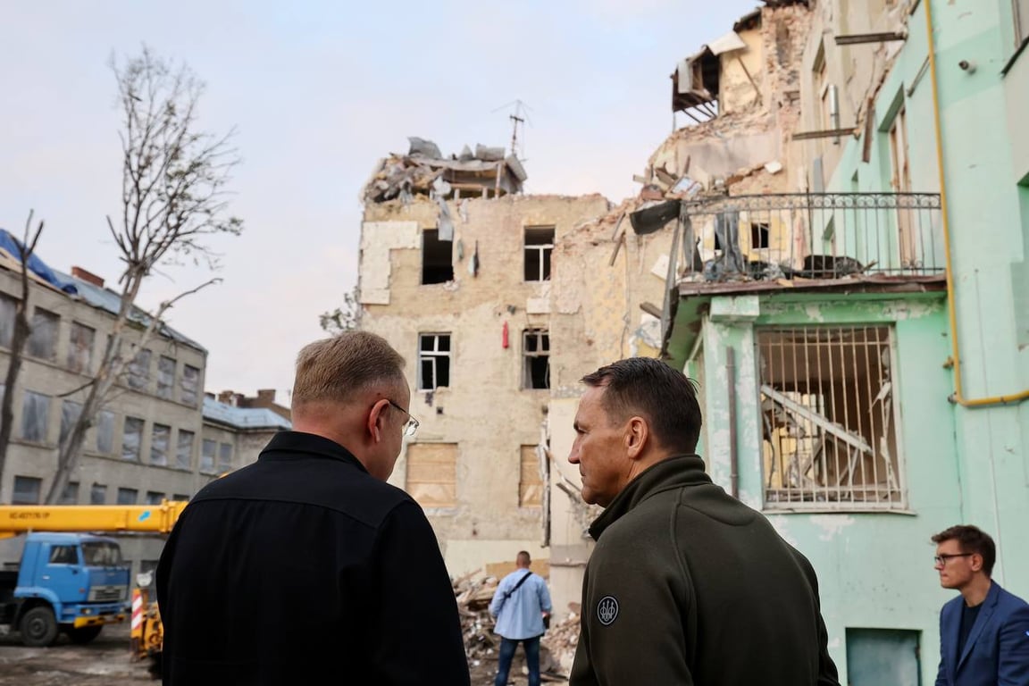 Радослав Сікорський та Андрій Садовий. Фото: Андрій Садовий/Telegram